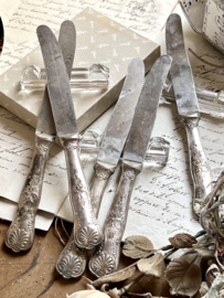 Antique crystal knife holders