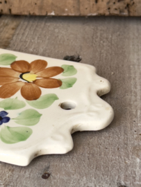 Old porcelain cutting board - Fajans earthenware-