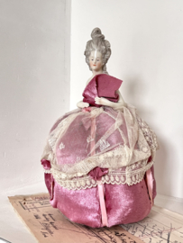 Antique half doll lady