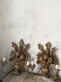 Antique french set of wall appliqués