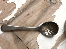 Old silver plated sugar spoon