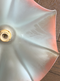 Vintage glazen parasol hanglamp