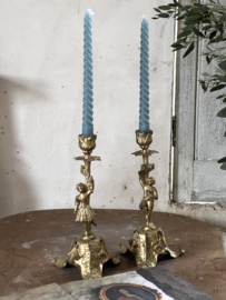 Set french candle holders