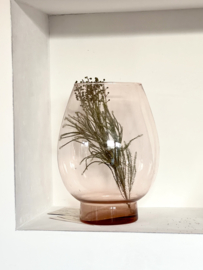 Grootste rose glazen vaas/ glas