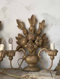 Antieke franse set wandlampen/ appliqués