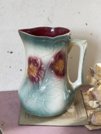Old barbotine pouring jug