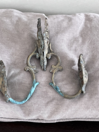 Antieke set gordijnhouders/embrasses