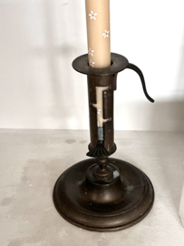 Antique sliding candle holder