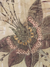 Antiek frans zijden paneel/ Antique french silk panel