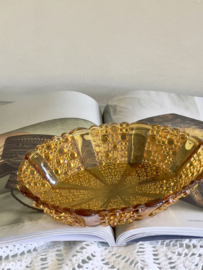 Davidson amber oval serving dish 1910/1920