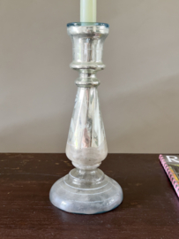 Silver candle holder