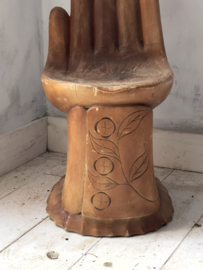 Vintage design oud houten stoeltje