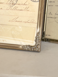 Large old photo frame with floral details
