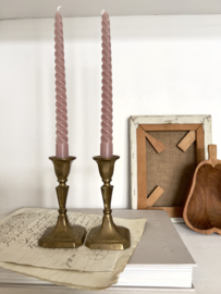 Set messing kandelaartjes