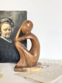Mooi vintage houten ornament