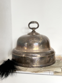 Oude verzilverde cloche