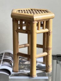 Vintage bamboe planten tafeltje