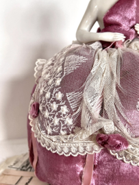 Antique half doll lady