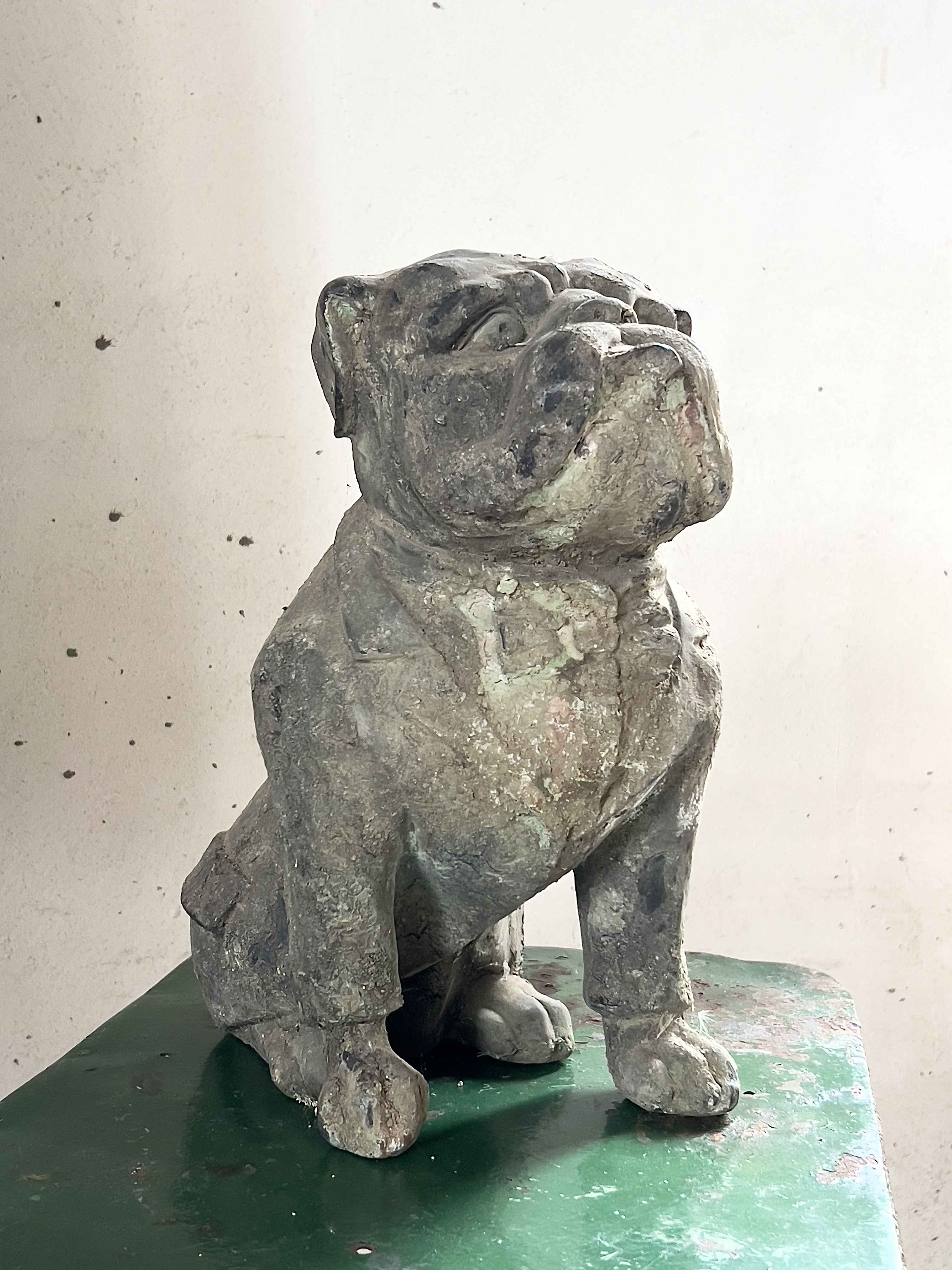 Unieke antieke bulldog