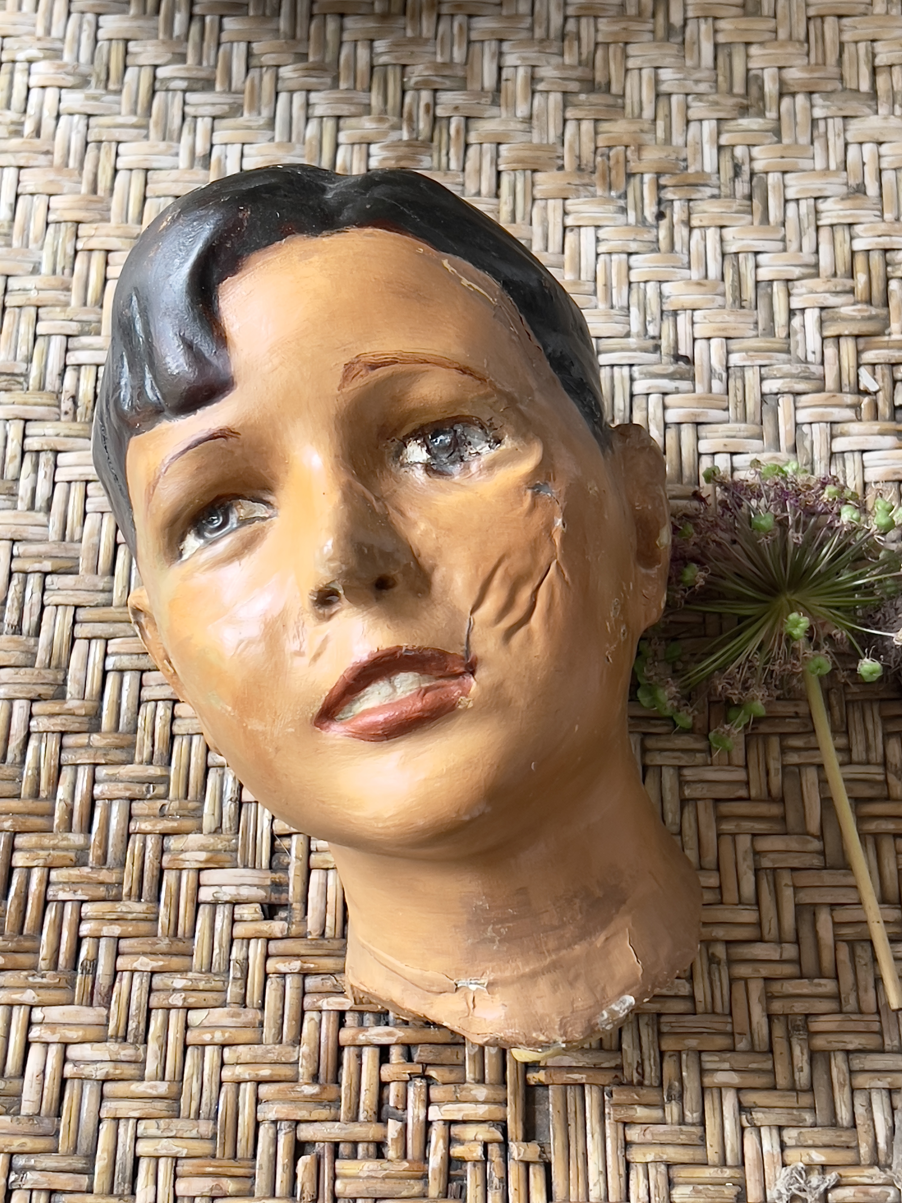Antiek mannequin hoofd