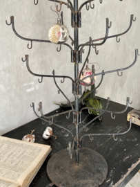 Antique wrought iron tree/ rack