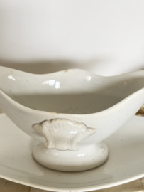 Old sauciere Degien porcelain Paris