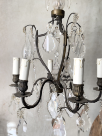Unique antique bronze chandelier
