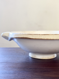 Large antique skimming bowl