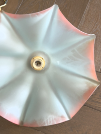 Vintage glazen parasol hanglamp