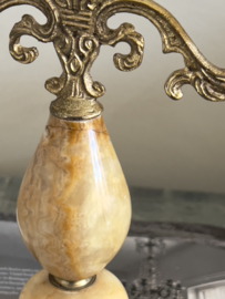 Vintage Onyx marmeren kandelaar