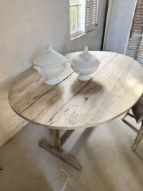 French antique oval wine table