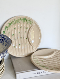 Barbotine asparagus plates