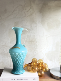 High opaline glass pouring jug