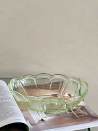 Art Deco serveerschaal Walther glas