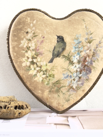 Antique french silk bijouterie box
