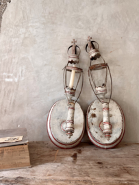 Pair of antique candelabras