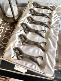 Old silverplated knife holders