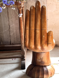 Vintage stool hand shape