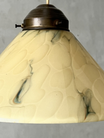 Beautiful small marbled glass lamp