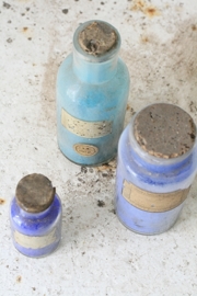 Setje antieke franse flesjes