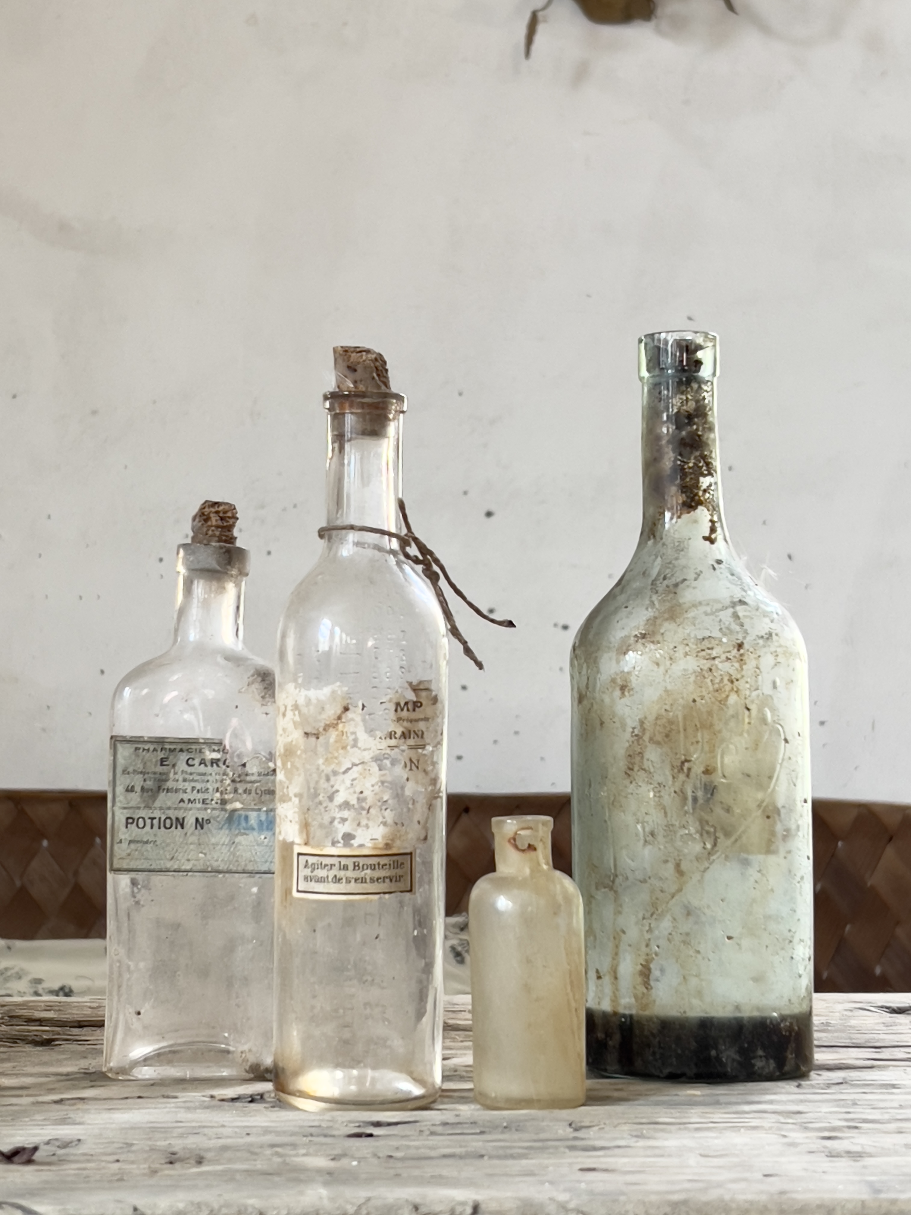 Set antieke flesjes