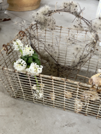 Old french oyster basket