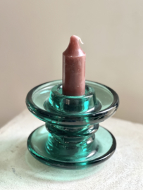 Vintage green glass isolator