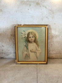 Antique french framed picture