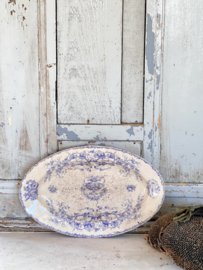 Antique oval serving plate