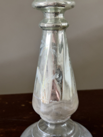 Silver candle holder