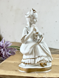 Biscuit porcelain french lady