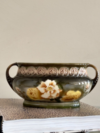 Kleine antieke Majolica jardiniere