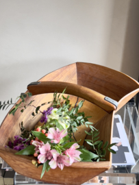 Antique wooden harvest basket