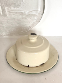 Enamel butter dish
